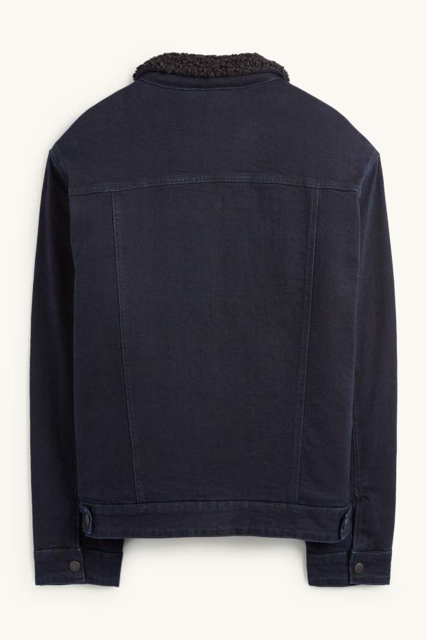 Pánské - Džínová bunda - tmavomodrá