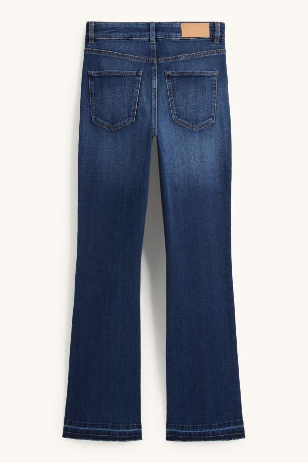 Femmes - Bootcut jean - high waist - jean bleu foncé