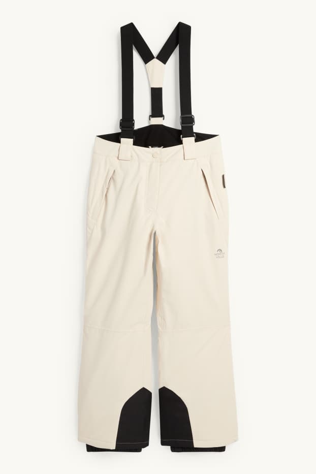 Kinderen: meisjes - Skibroek - waterdicht - licht beige