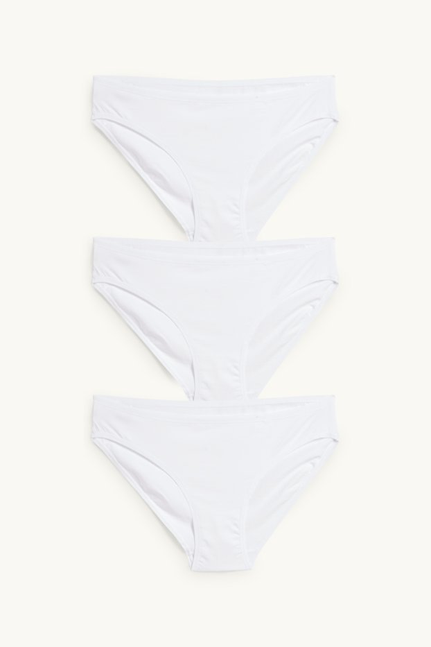 Women - Multipack of 3 - briefs - white
