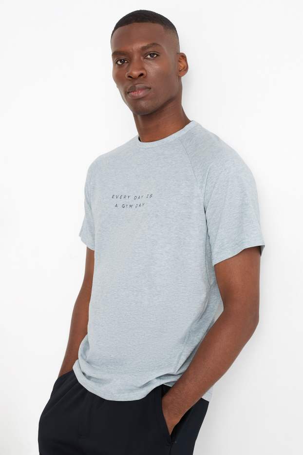 Bărbați - Tricou funcțional - relaxed fit - albastru deschis