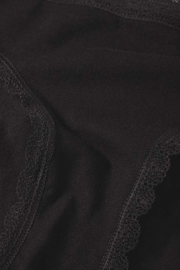 Donna - Confezione da 4 - slip - nero