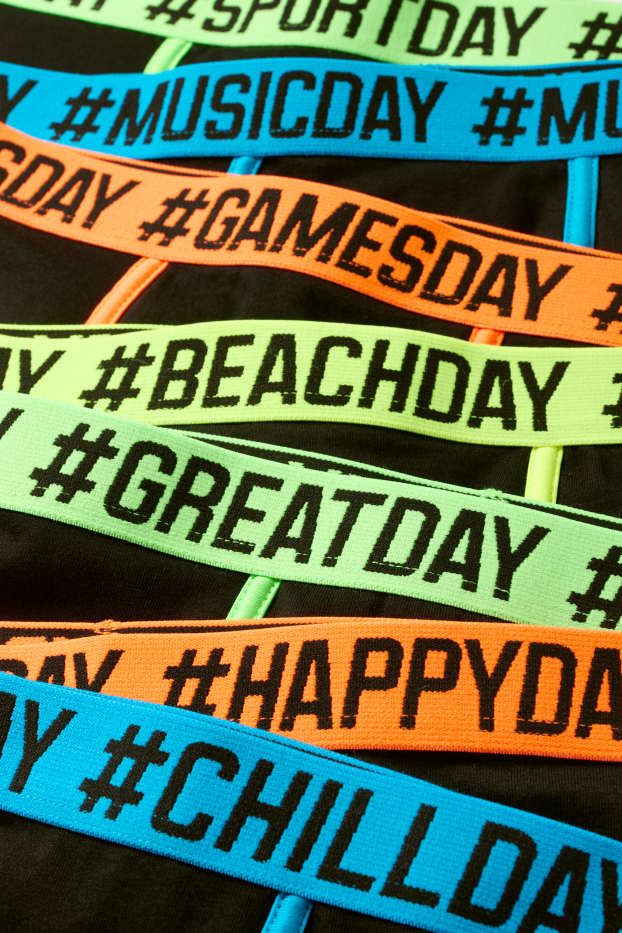 Kinderen: jongens - Set van 7 - boxershort - zwart