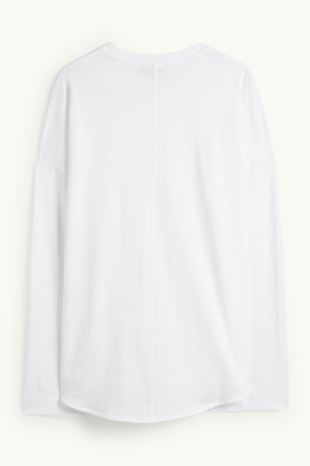 Femei - Tricou cu mânecă lungă  - alb