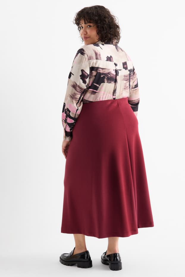 Damen - Feinstrick-Rock - bordeaux