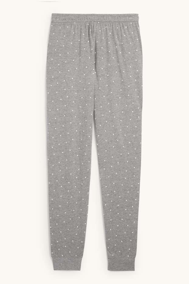 Dona - Pantalons de pijama - de piquets - gris clar