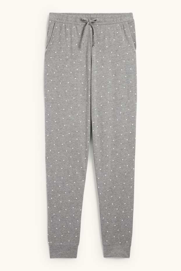 Dona - Pantalons de pijama - de piquets - gris clar
