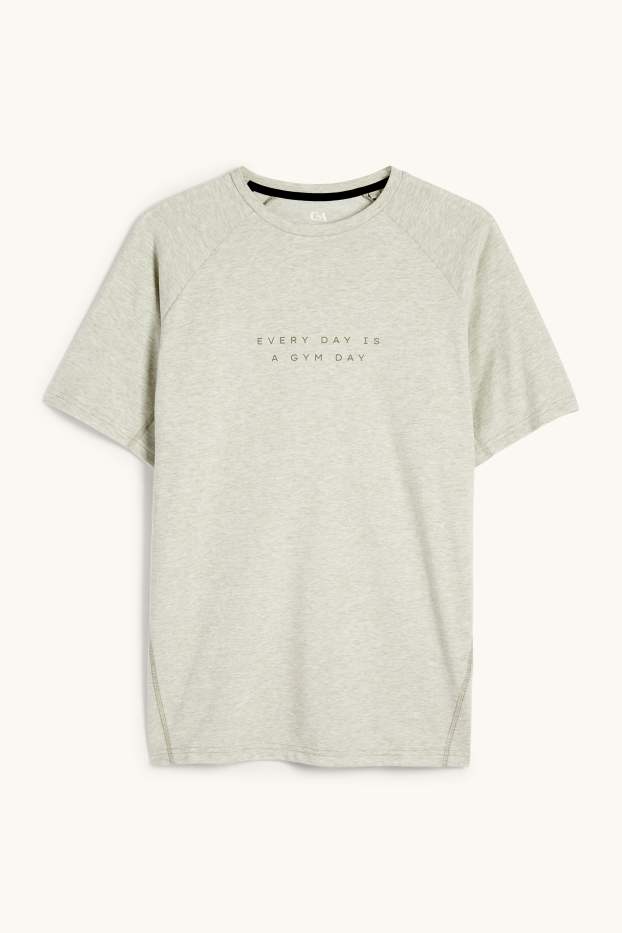 Heren - Sportshirt - relaxed fit - lichtgroen