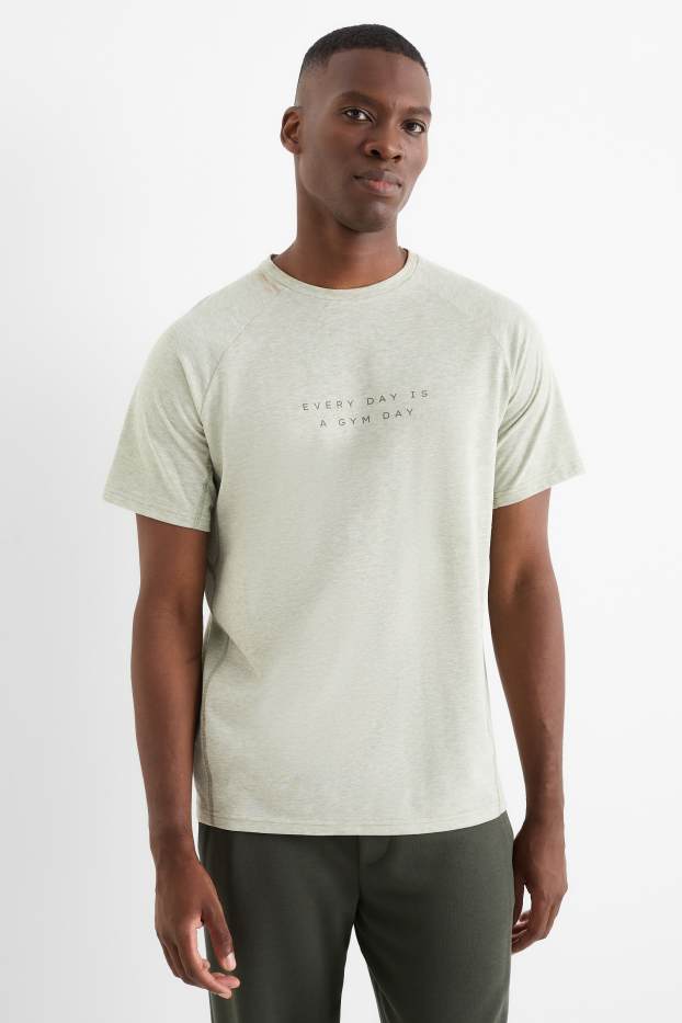 Heren - Sportshirt - relaxed fit - lichtgroen