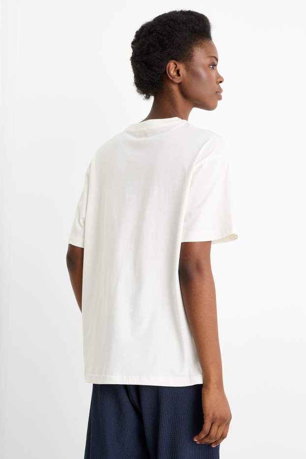 Femmes - T-shirt - Oversize - blanc