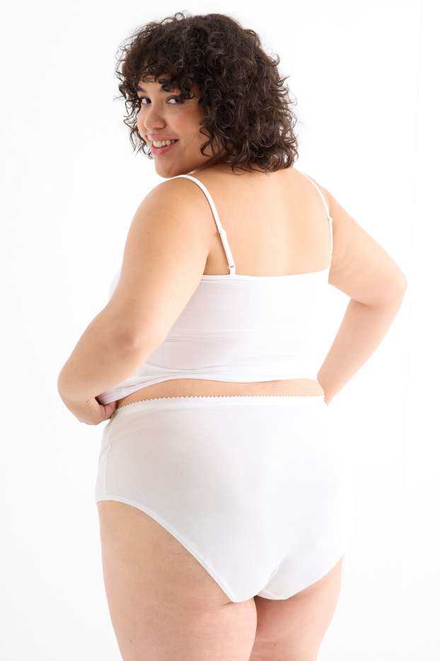 Dames - Set van 2 - slip - wit