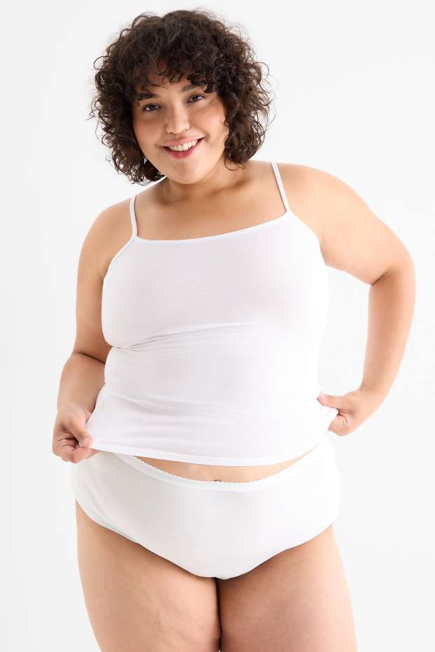 Dames - Set van 2 - slip - wit