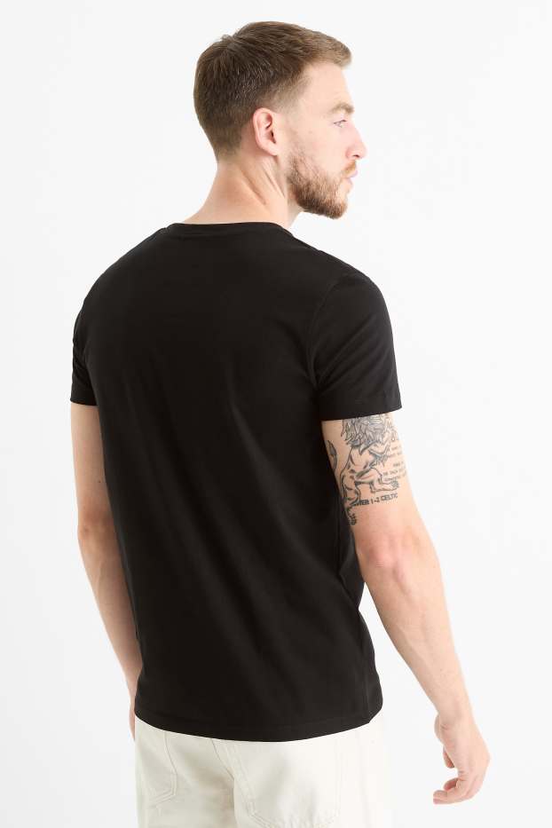 Uomo - T-shirt - slim fit - Flex - nero