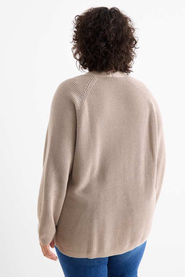 Dona - Jaqueta de punt - acanalada - talp