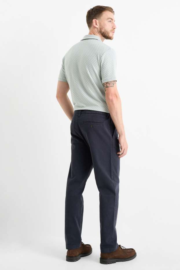 Hommes - Chino - bleu foncé