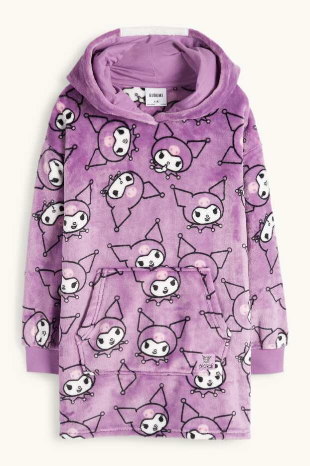 Nena - Kuromi - manta amb caputxa - violeta