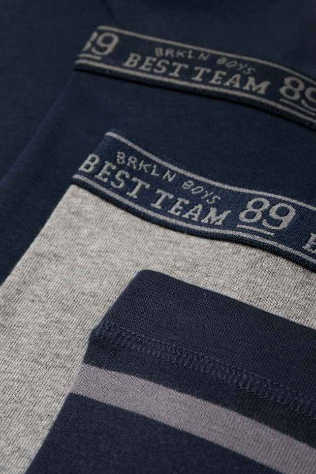 Nen - Paquet de 3 - pantalons llargs interiors - blau fosc