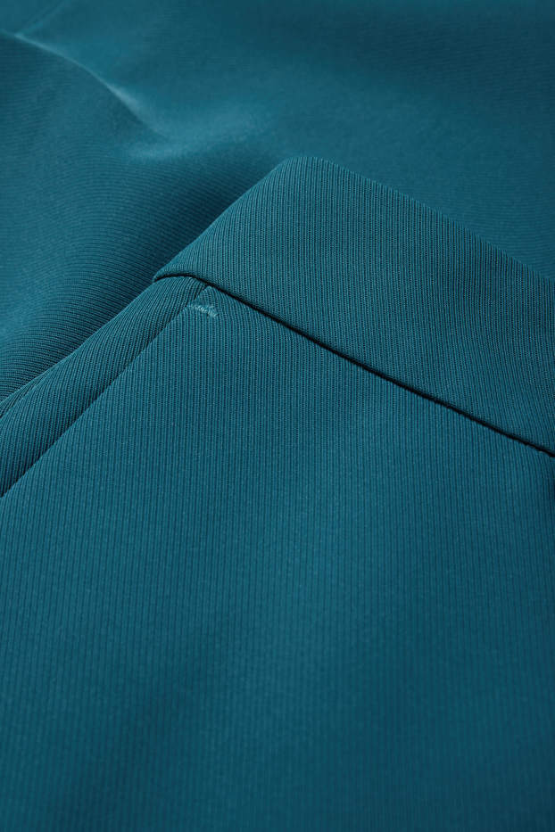 Damen - Business-Hose - Mid Waist - Wide Leg - petrol