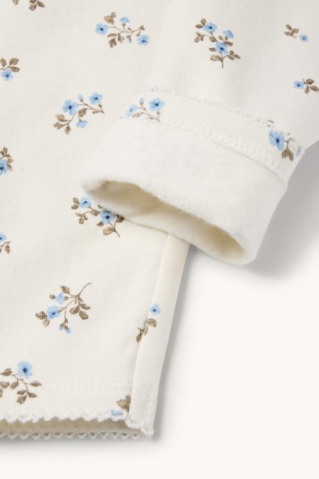 Baby Girls - Floral - baby outfit - 3 piece - blue