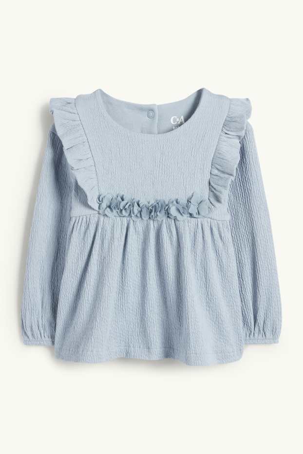 Baby Girls - Floral - baby outfit - 3 piece - blue