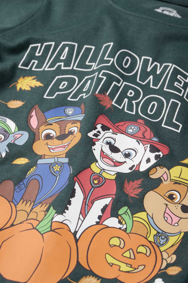 Bambini - Halloween - PAW Patrol - Chase, Marshall - maglia a maniche lunghe - verde scuro