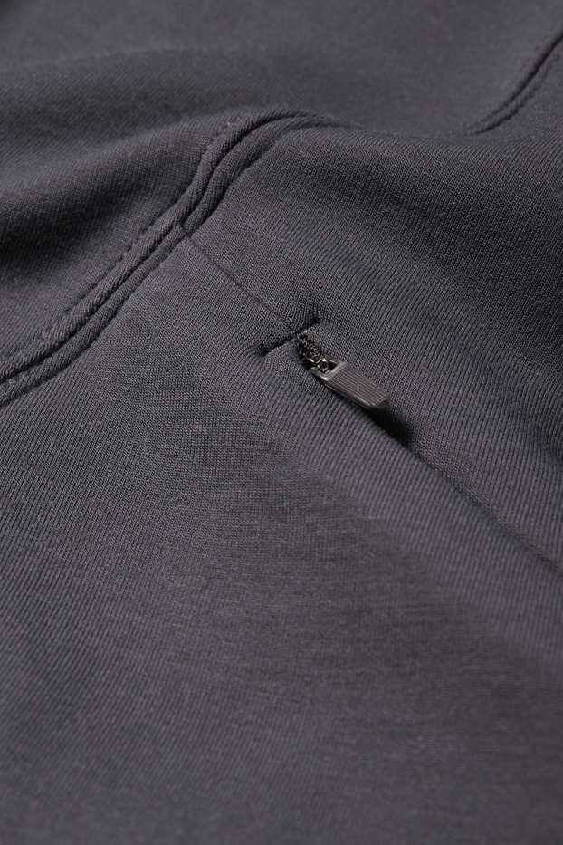 Dames - Sporthoodie - yoga - donkergrijs