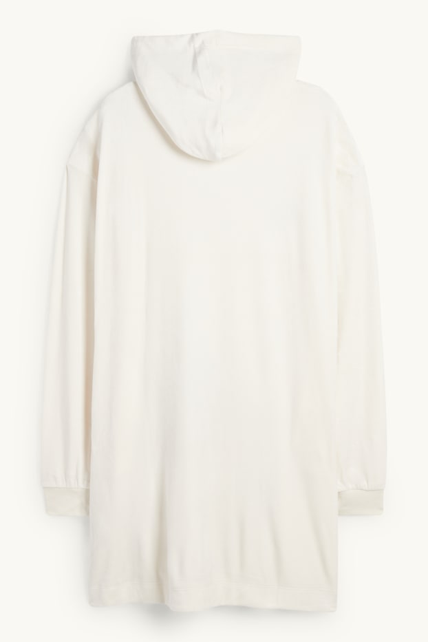 Dames - Nachthemd met capuchon - Bambi - wit