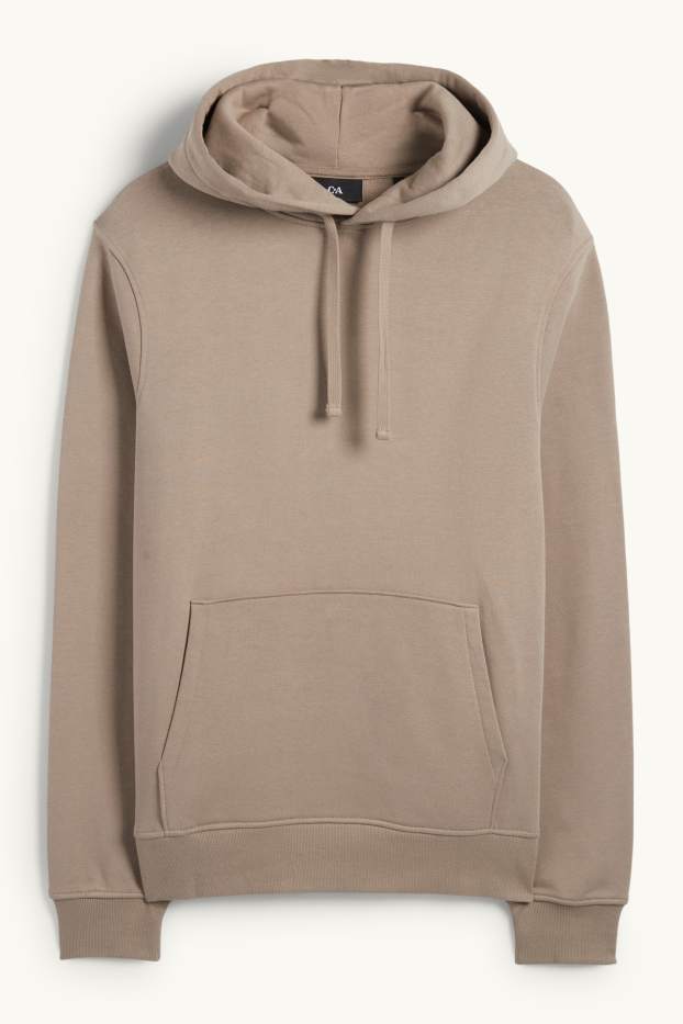 Men - Hoodie - taupe