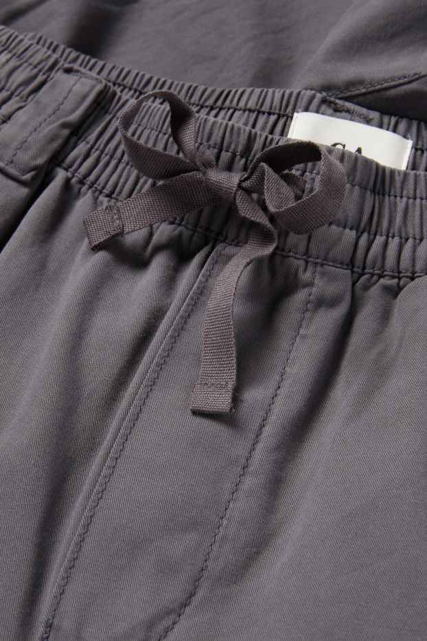 Hommes - Pantalon - loose fit - gris