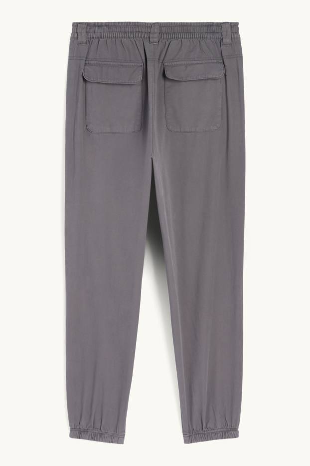 Hommes - Pantalon - loose fit - gris