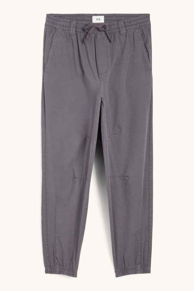 Hommes - Pantalon - loose fit - gris