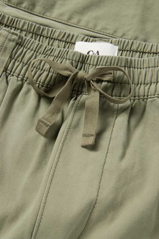 Hommes - Pantalon - loose fit - vert