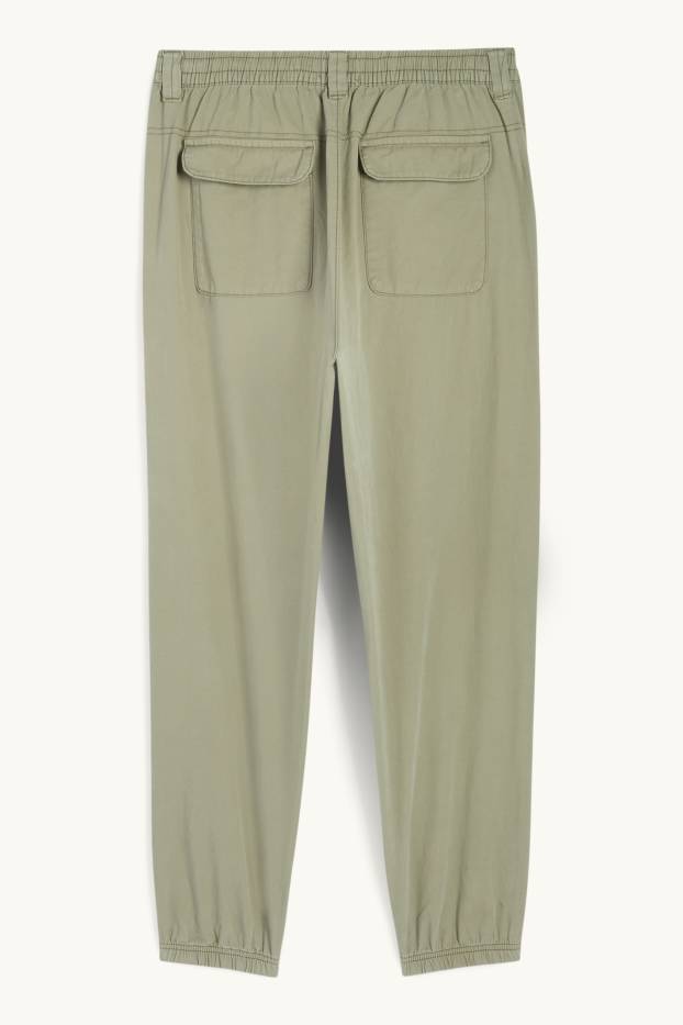 Hommes - Pantalon - loose fit - vert