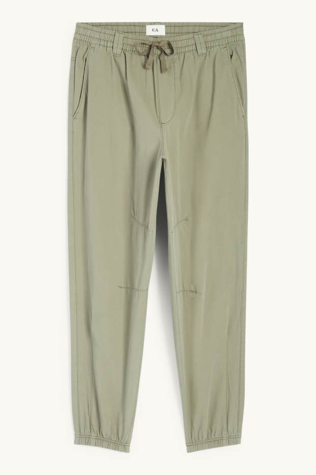Hommes - Pantalon - loose fit - vert