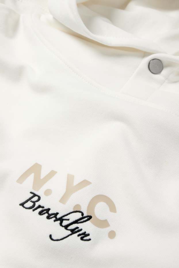 Hommes - Sweat à capuche - blanc