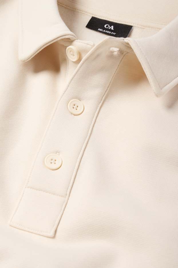 Home - Polo - relaxed fit - blanc trencat