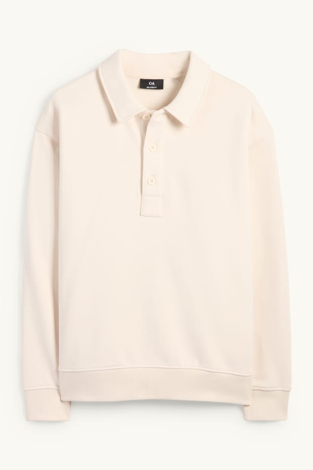 Home - Polo - relaxed fit - blanc trencat