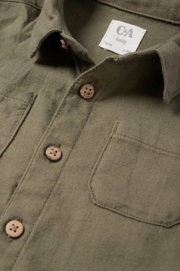 Baby Jungen - Baby-Hemd - grün