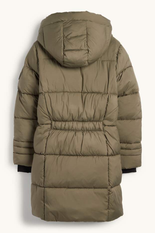 Nena - Jaqueta embuatada amb caputxa - verd fosc