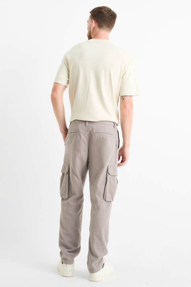 Pánské - Cargo kalhoty - taupe