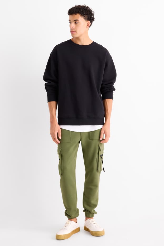 Herren - Cargo-Jogginghose - grün