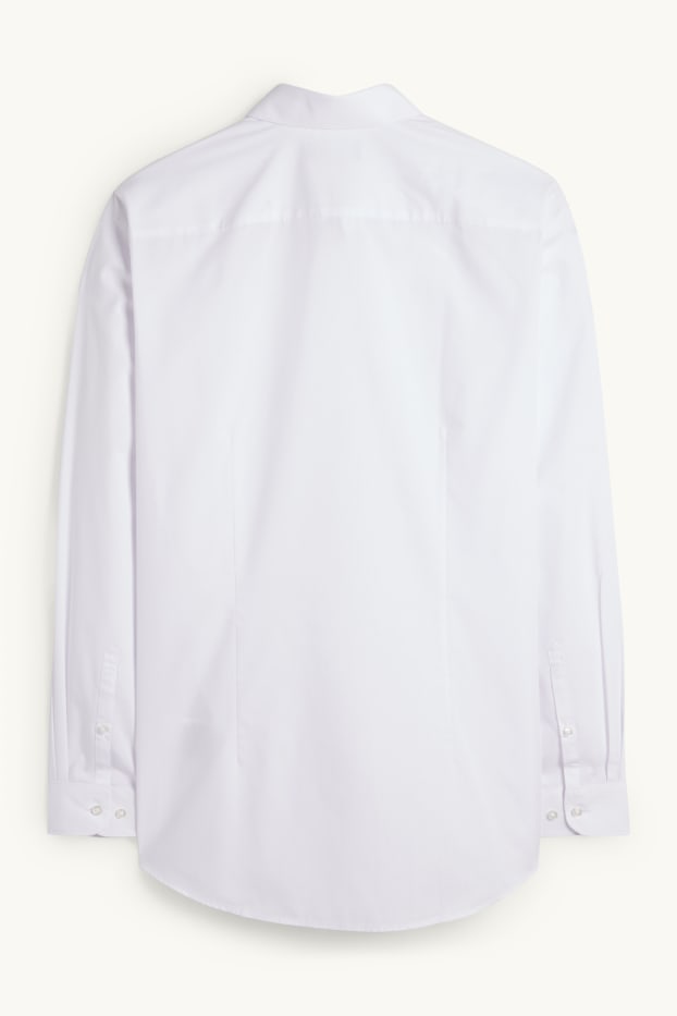 Home - Camisa formal - slim fit - Kent - blanc