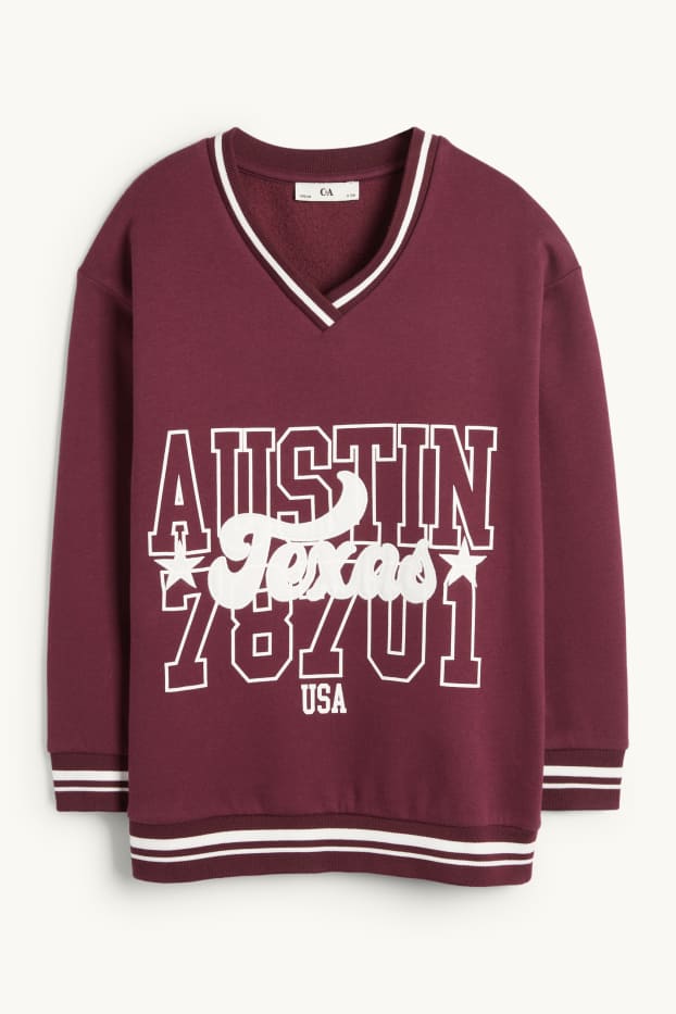 Enfants filles - Austin - Sweat - bordeaux
