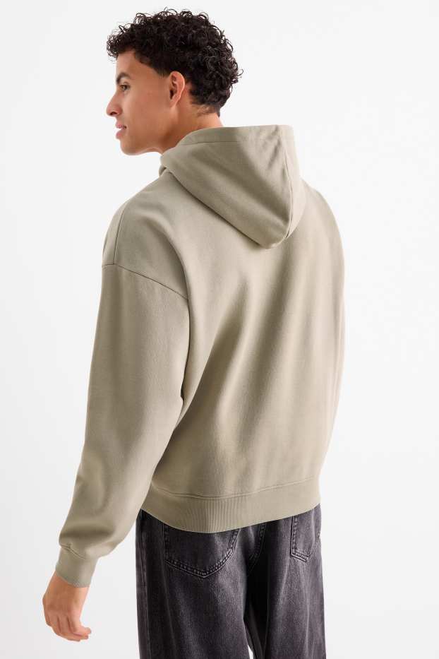 Hommes - Sweat à capuche - vert clair