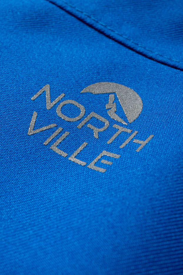 Kinder Jungen - Skianzug mit Kapuze - wasserdicht - blau