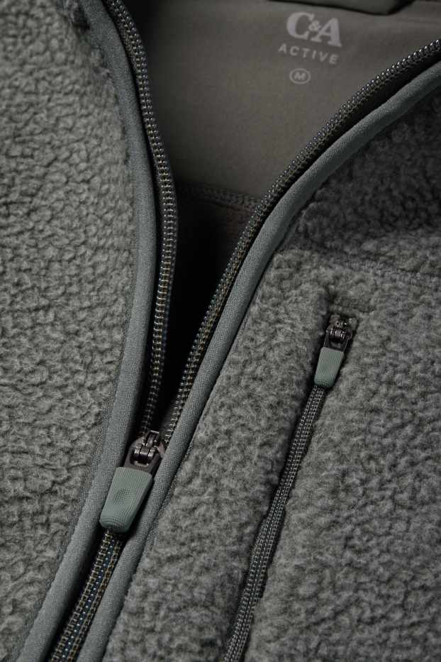 Hommes - Veste en polaire - vert