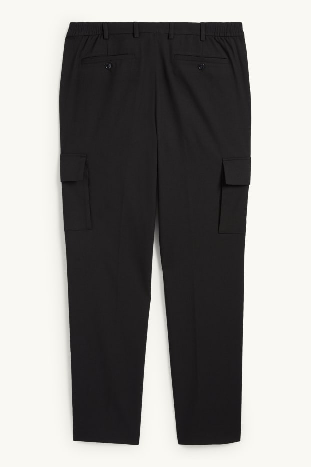 Heren - Broek uit het combi-systeem - regular fit - Flex - zwart