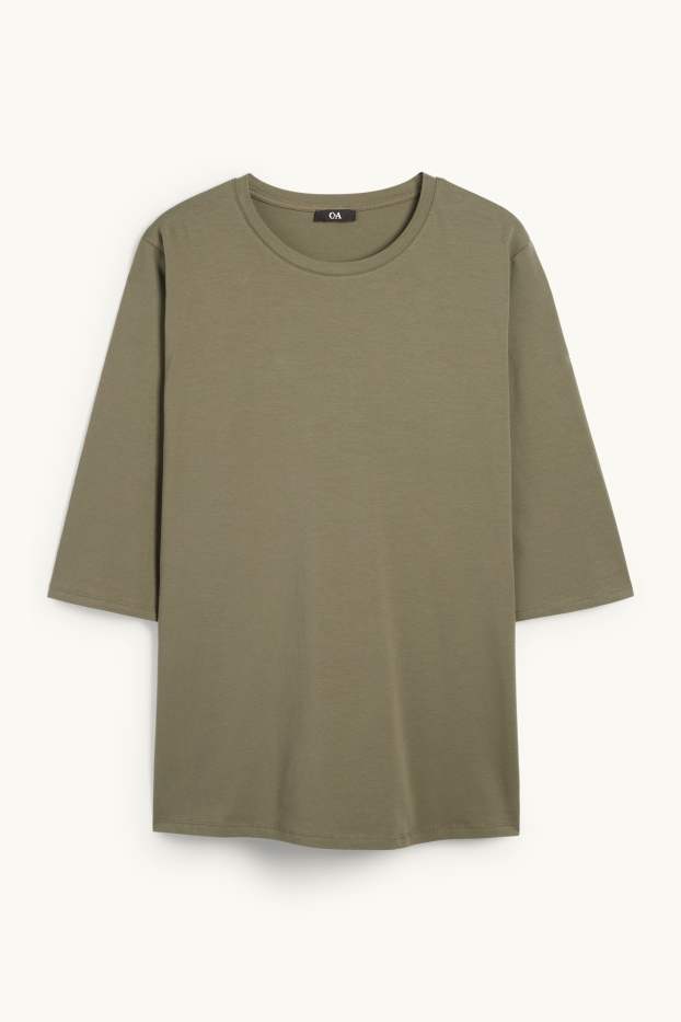 Dames - T-shirt - LYCRA® - kaki