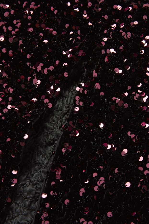 Women - Sequin bodycon dress - bordeaux