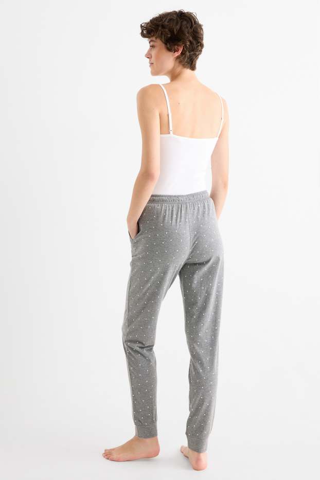Dona - Pantalons de pijama - de piquets - gris clar